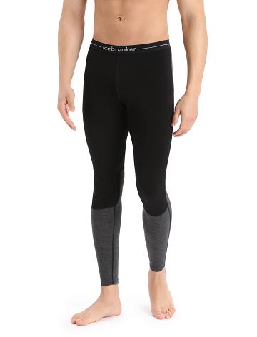Pánské Legíny Icebreaker 200 ZoneKnit™ Merino Černé | CZ 1826EBCX